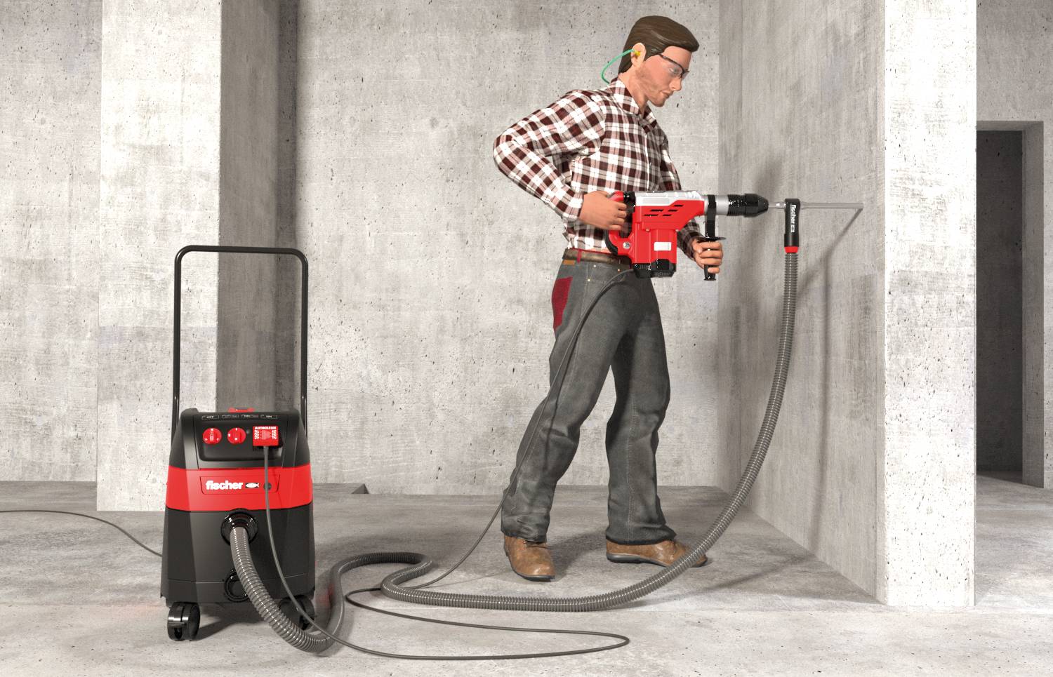 Fischer 559943 Hartmetall Hohlbohrer 10 mm Gesamtlänge 230 mm SDS-Plus 1 St.-3