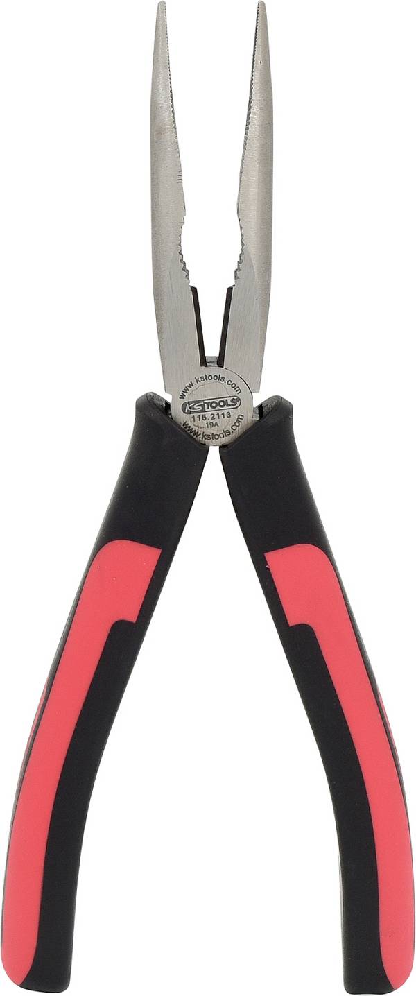 KS Tools 115.2113  Flachrundzange 60° gebogen Werkzeugstahl 210 mm