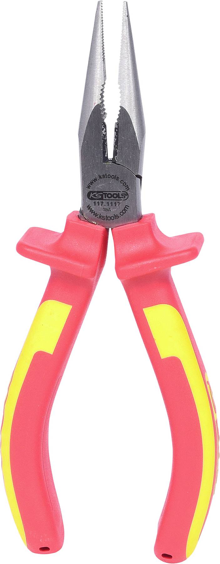 KS Tools 1171117 Flachrundzange Gerade Werkzeugstahl 165 mm