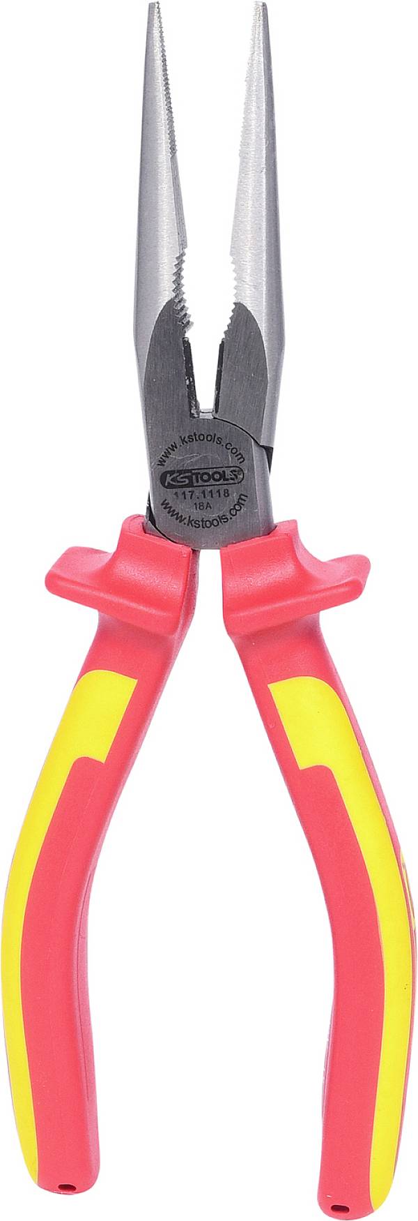 KS Tools 117.1118  Flachrundzange Gerade Werkzeugstahl 215 mm
