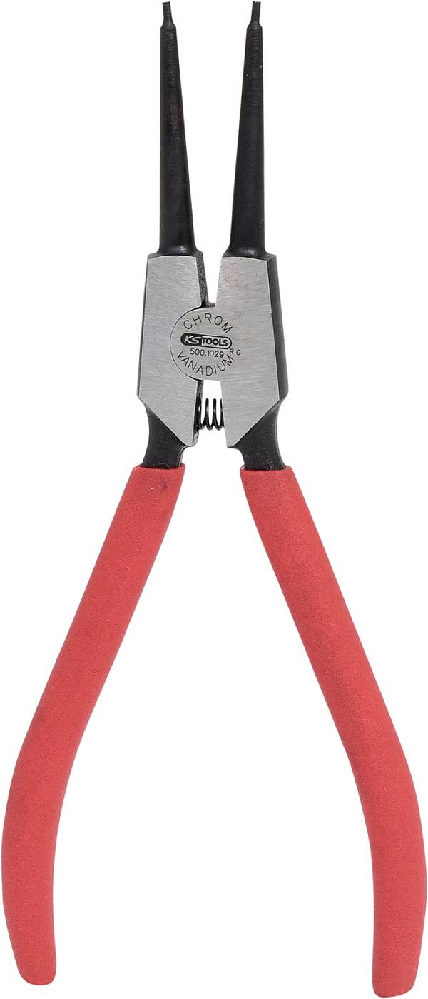 KS Tools 500.1029 Seegeringzange Passend für (Seegeringzangen) Außenringe  19-60 mm Spitzenform (Details) gerade