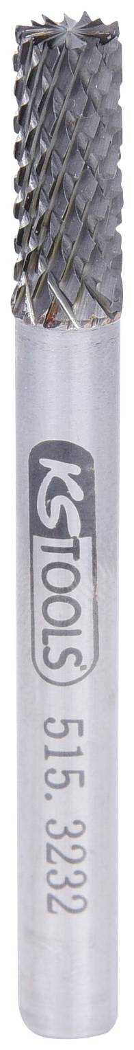 KS TOOLS HM Zylinder-Frässtift Form A mit Stirnverzahnung, 6mm (515.3232)