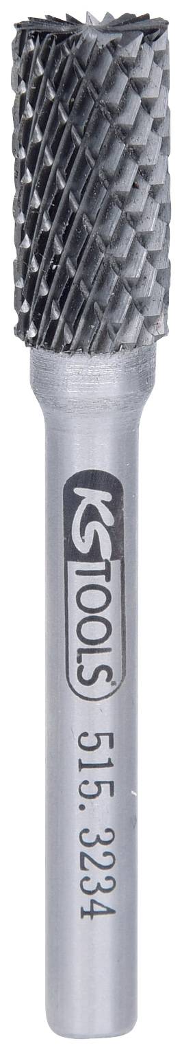 KS TOOLS HM Zylinder-Frässtift Form A mit Stirnverzahnung, 10mm (515.3234)