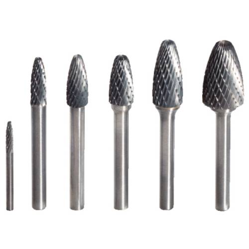 KS Tools 5153262 Frässtift Hartmetall Länge 61 mm Produktabmessung, Ø 6 mm