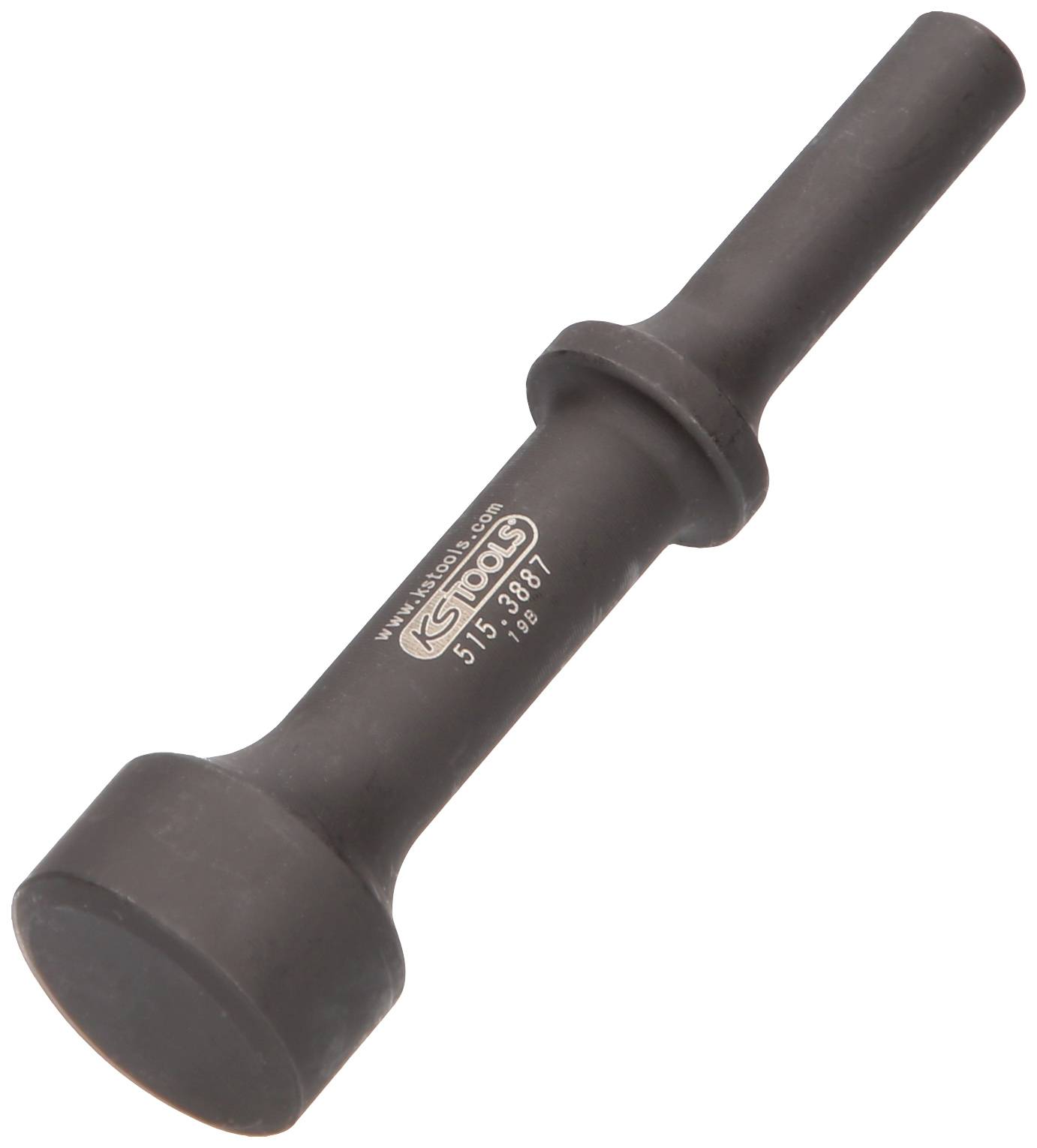 Schwarzer Schlagdorn mit Griff von KS Tools, Artikelnummer 515.3807. Werkzeug zum Lösen von Befestigungen oder Bauteilen.