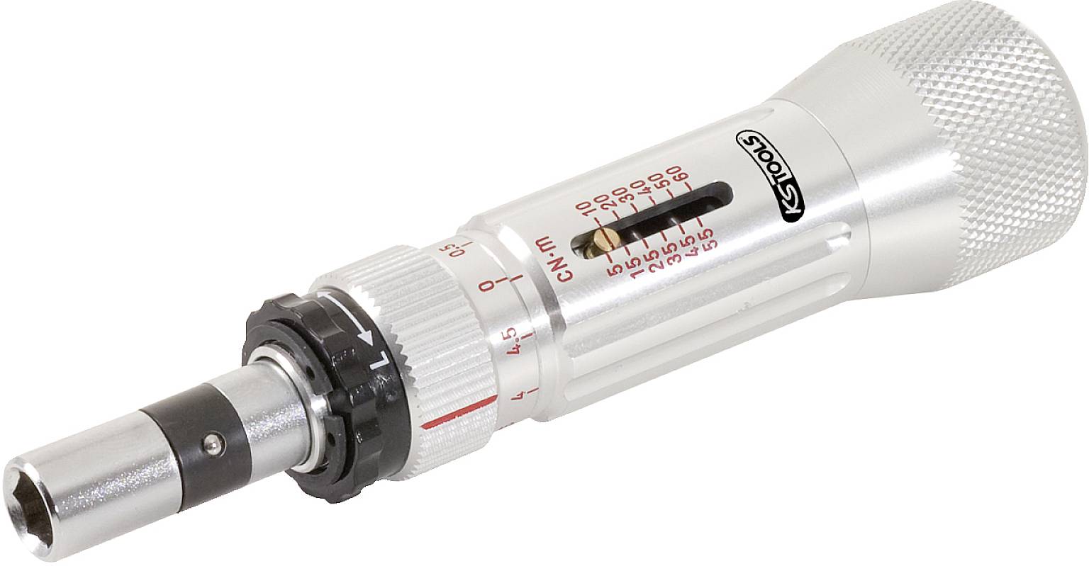 KS TOOLS 1/4 ESD Drehmomentschraubendreher Mikrometerskala, 5-60cNm ( 516.3220 )