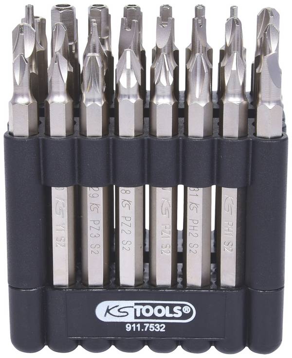KS Tools 9117532 911.7532 Bit-Set Außen-Sechskant