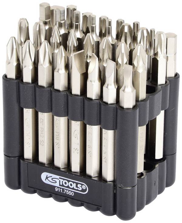 KS Tools 9117550 911.7550 Bit-Set Außen-Sechskant