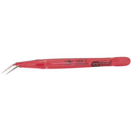 KS Tools 1171624 Pinzette Spitz, gebogen 200 mm