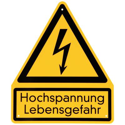 Warnschild Hochspannung, Lebensgefahr (B x H) 200 mm x 237 mm 1 St.