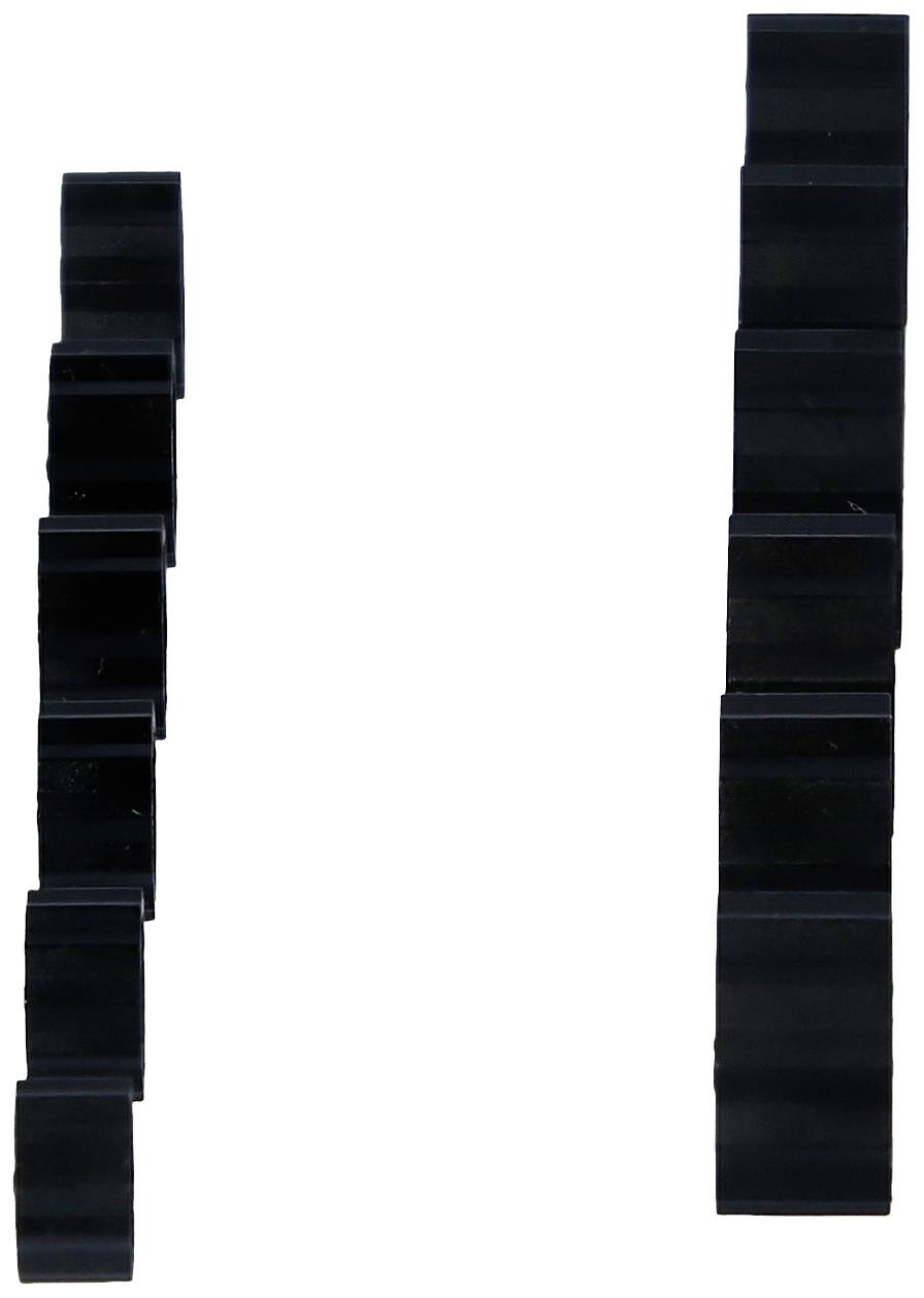 Eine Reihe von Domino-Steinen steht links und rechts, kurz davor umzufallen, möglicherweise als Darstellung für Kettenreaktion.