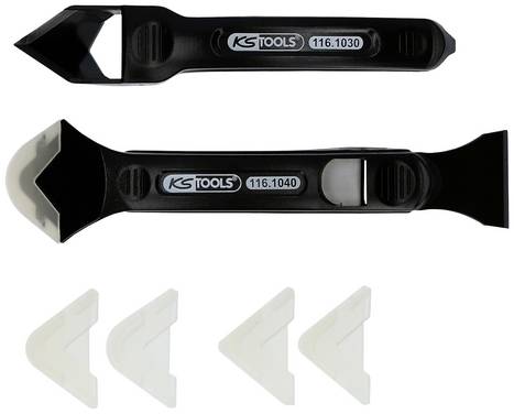 KS Tools 116.1050 Silikonschaber- und Abziehersatz