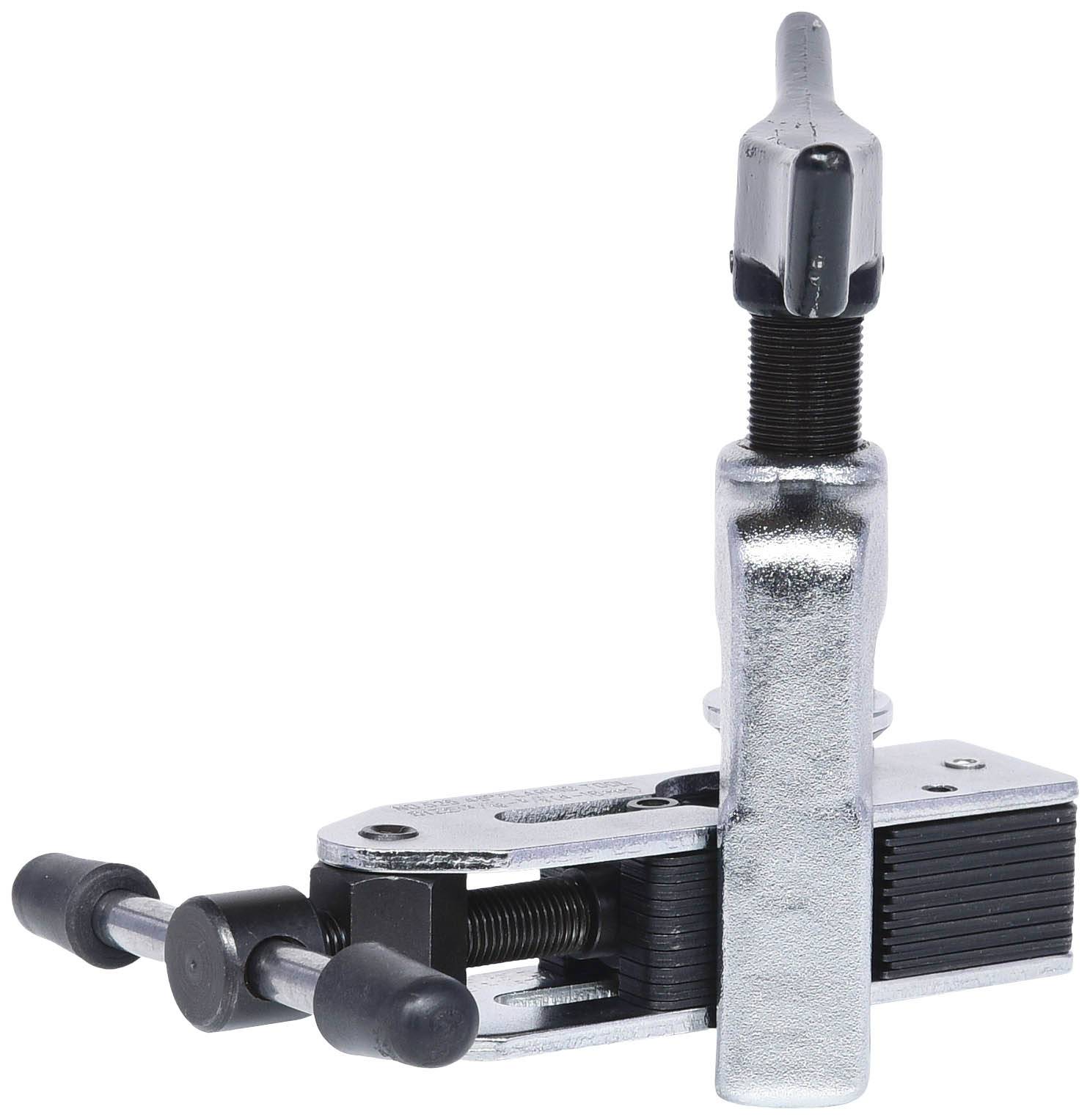 Metallischer Ventilfederspanner, hauptsächlich in Werkstätten genutzt, zur Komprimierung von Ventilfedern bei Motorreparaturen.