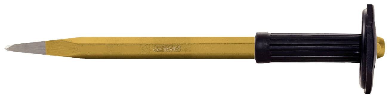KS TOOLS Spitzmeißel mit Handschutzgriff, 8-kant, 20x500mm (162.0246)