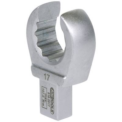 Offener Ringschlüsselaufsatz aus Metall, Größe 17, vom Hersteller KS Tools. Verwendet zum Anziehen oder Lösen von Muttern und Schrauben.