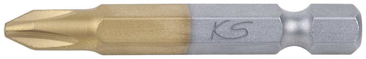 KS Tools 911.2646 9112646 Kreuzschlitz-Bit PH 3 Spezialstahl titanbeschichtet C 6.3 1 St.