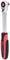 Ratschenschlüssel mit rotem und schwarzem Griff, geeignet für mechanische Arbeiten.