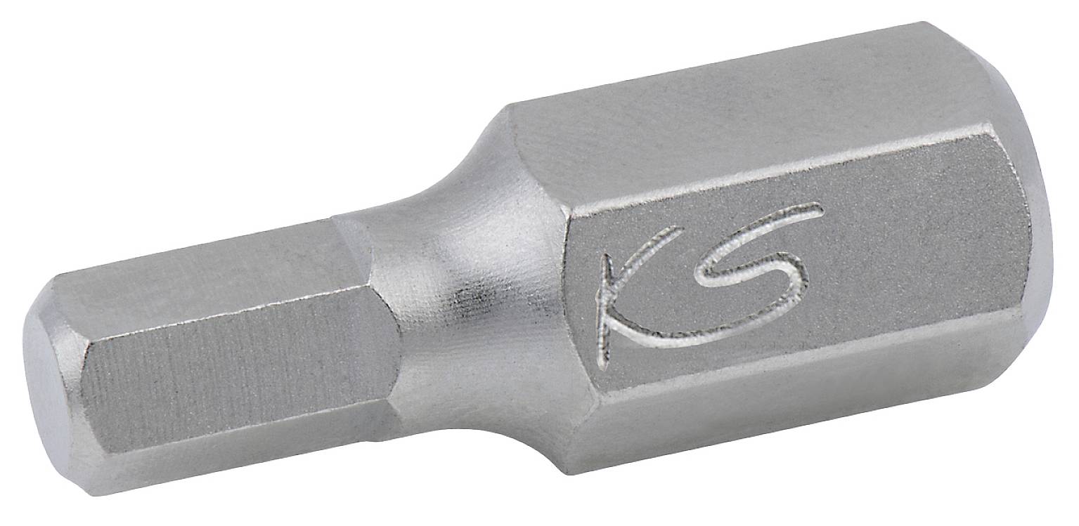 KS Tools 930.1008 Sechskant-Bit Spezialstahl vernickelt 1 St.