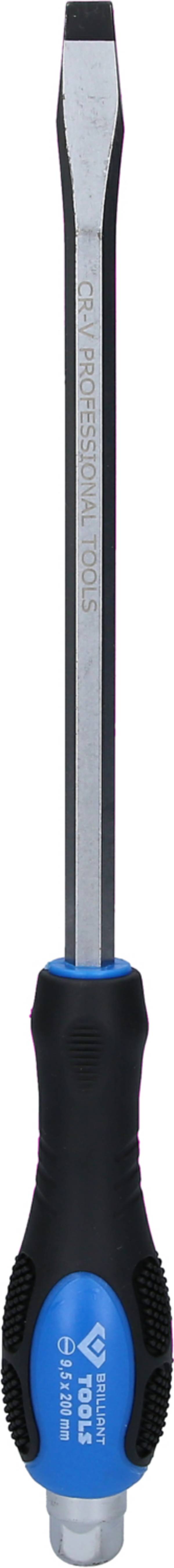 Brilliant Tools BT034806 Werkstatt Schlitz-Schraubendreher Klingenbreite: 9.5 mm Klingenlänge: 200 mm
