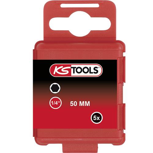 Thumbnail - KS Tools 911.2813 Sechskant-Bit Spezialstahl vernickelt E 6.3 5 St.