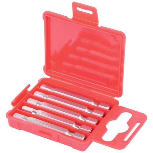 KS Tools 911.2819 Sechskant-Bit Spezialstahl vernickelt E 6.3 5 St.