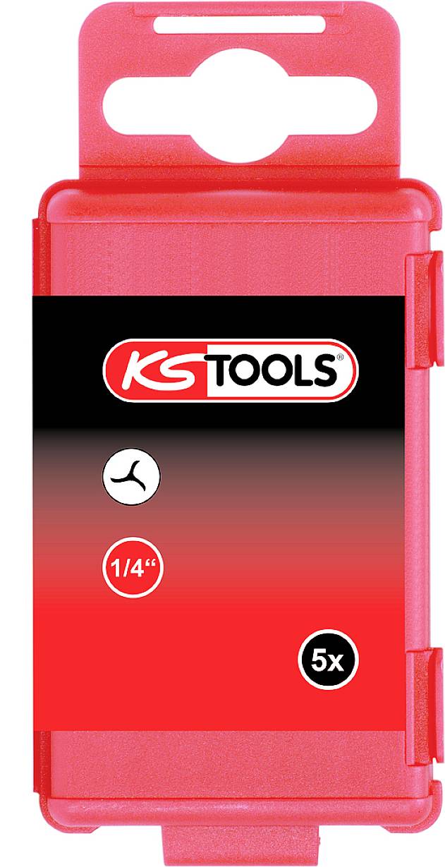 KS TOOLS 1/4\" CLASSIC Bit TRIWING, 75mm, 4mm, 5er Pack (911.7719)