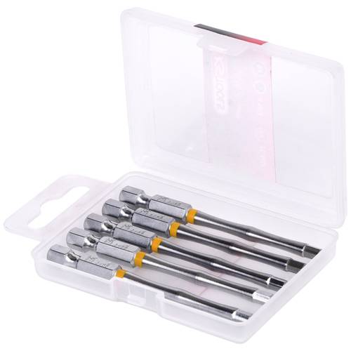KS Tools 918.3456 Sechskant-Bit Spezialstahl vernickelt E 6.3 5 St.