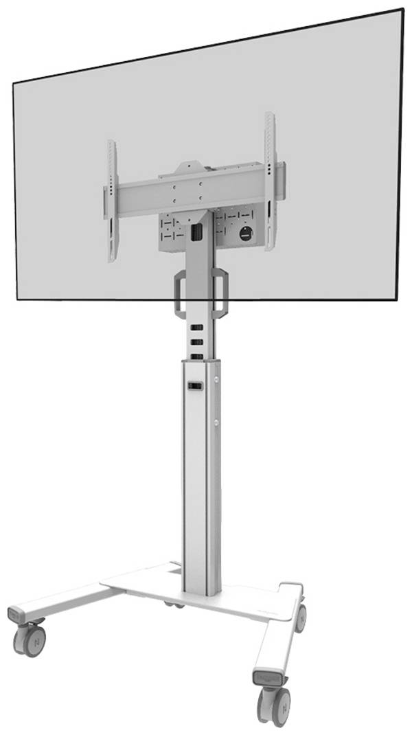 Neomounts FL50S-825WH1 TV-Rollwagen 94,0 cm (37") - 190,5 cm (75") Bodenständer, Neigbar, Höhenverstellbar