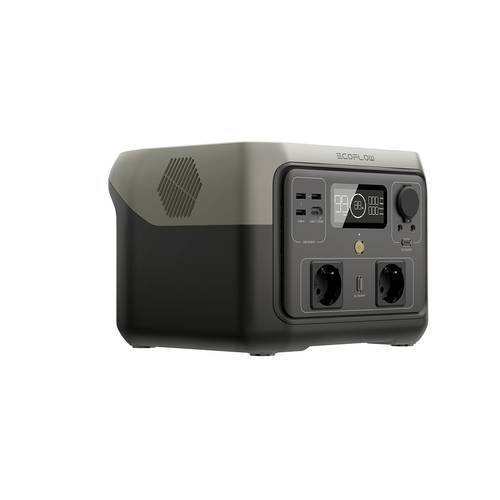 ECOFLOW River 2 Max Powerstation LiFePO 4 Schwarz mit Laderegler