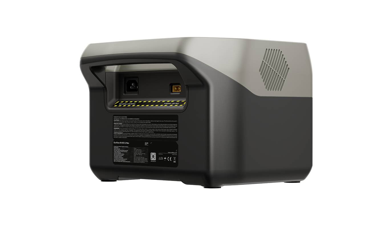 Ein tragbarer Generator in schwarzem Gehäuse mit Griff. Sichtbar sind Anschlüsse und Lüftungsgitter. Perfekt für Outdoor-Einsätze.