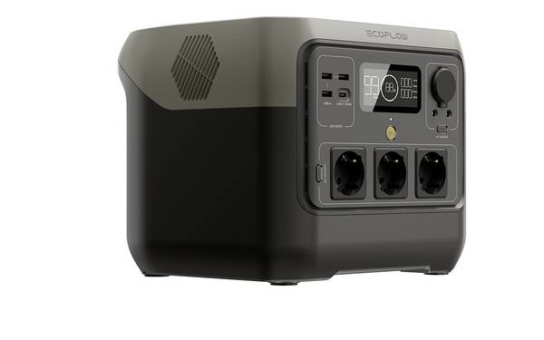 ECOFLOW River 2 Pro Powerstation   LiFePO 4  Schwarz mit Laderegler