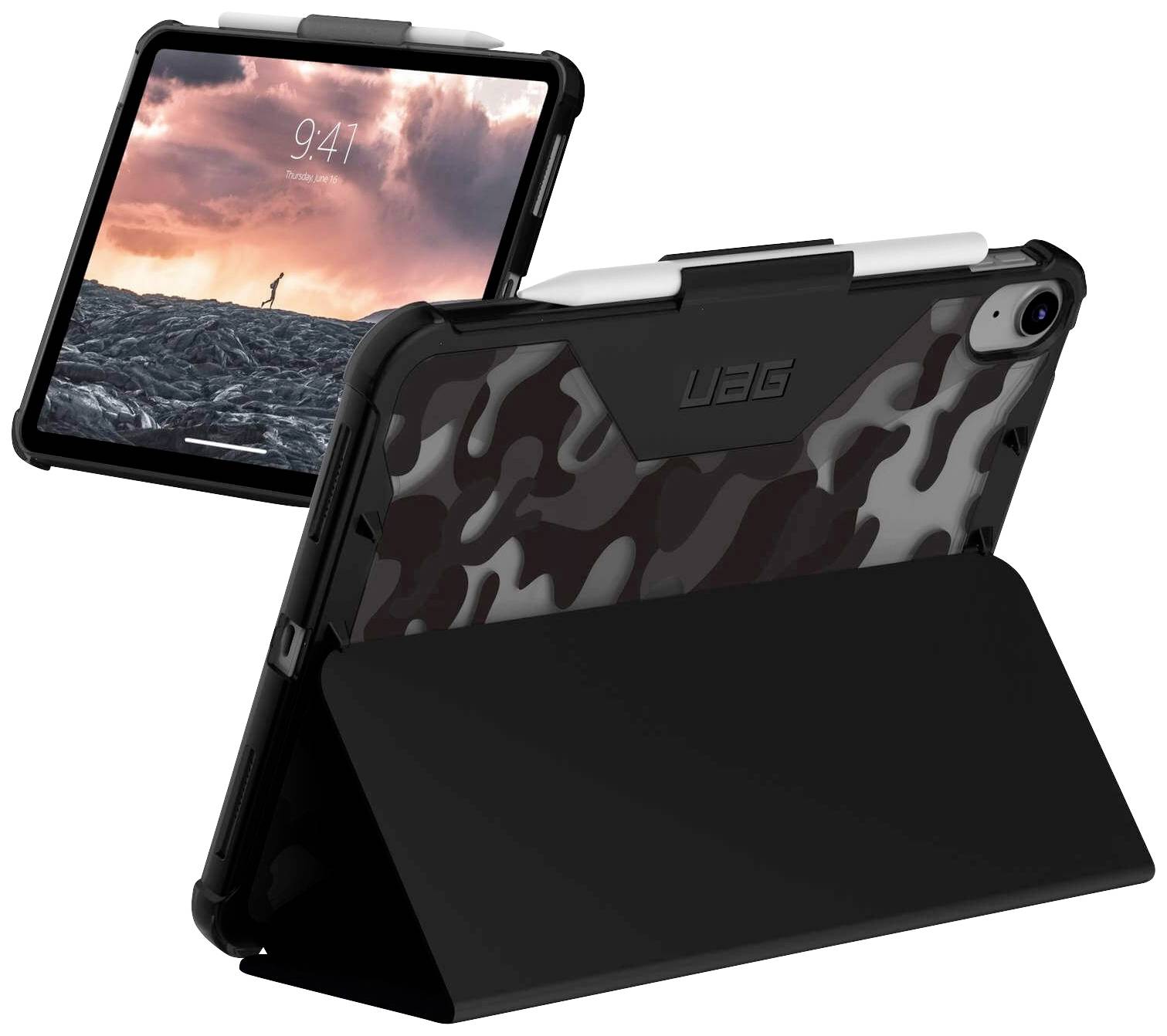 URBAN ARMOR GEAR Plyo SE Passend für Apple-Modell: iPad 10.9 (10. Generation) Blau, Camouflage
