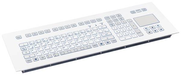 GETT TKS-105c-TOUCH-MODUL-USB-DE Kabelgebunden Tastatur Deutsch, QWERTZ Weiß IP65