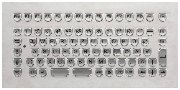 GETT TKV-084-MODUL-USB-DE Kabelgebunden Tastatur Deutsch, QWERTZ Edelstahl IP65