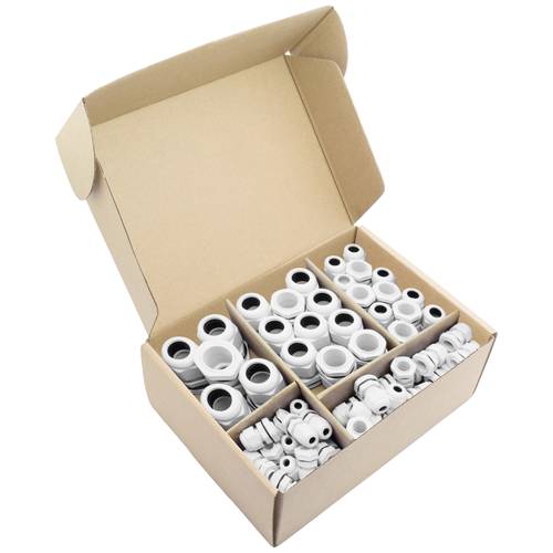 Thumbnail - Quadrios 2102CA114 Kabelverschraubung Sortiment PA66 Weiß 60 St.