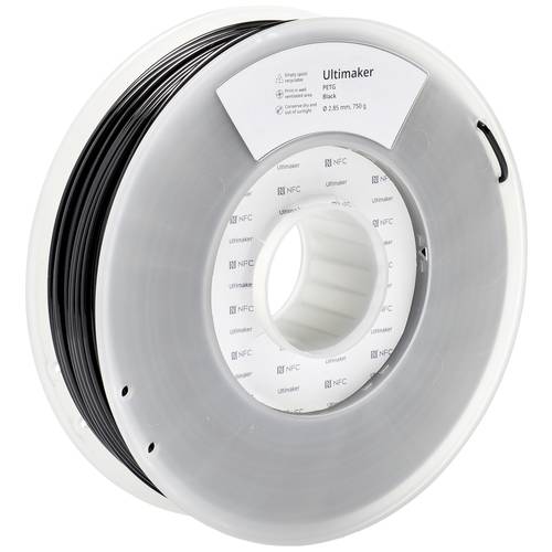 Thumbnail - UltiMaker 227282 Filament PETG chemisch beständig, hitzebeständig 2.85 mm 750 g Schwarz 1 St.
