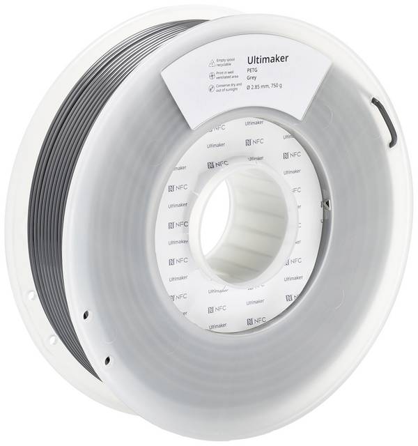 UltiMaker 227329  Filament PETG chemisch beständig, hitzebeständig 2.85 mm 750 g Grau  1 St.