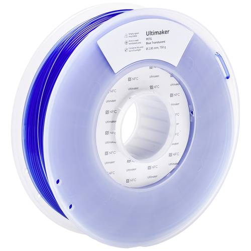 Thumbnail - UltiMaker 227335 Filament PETG chemisch beständig, hitzebeständig 2.85 mm 750 g Blau (translucent) 1 St.