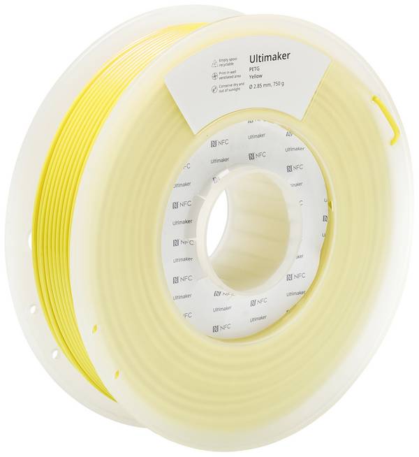 UltiMaker 227340  Filament PETG chemisch beständig, hitzebeständig 2.85 mm 750 g Gelb  1 St.
