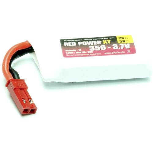 Red Power Modellbau-Akkupack (LiPo) 3.7 V 350 mAh 25 C Softcase JST, BEC