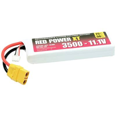 Red Power Modellbau-Akkupack (LiPo) 11.1 V 3500 mAh   Softcase XT90