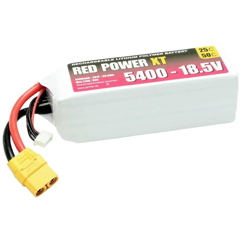 Red Power LiPo accupack 18.5 V 5400 mAh 25 C Softcase XT90