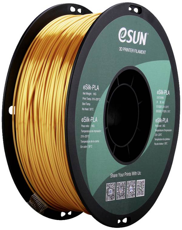 ESUN ePLA-Silk Gold  Filament PLA  1.75 mm 1 kg Blattgold (glänzend)