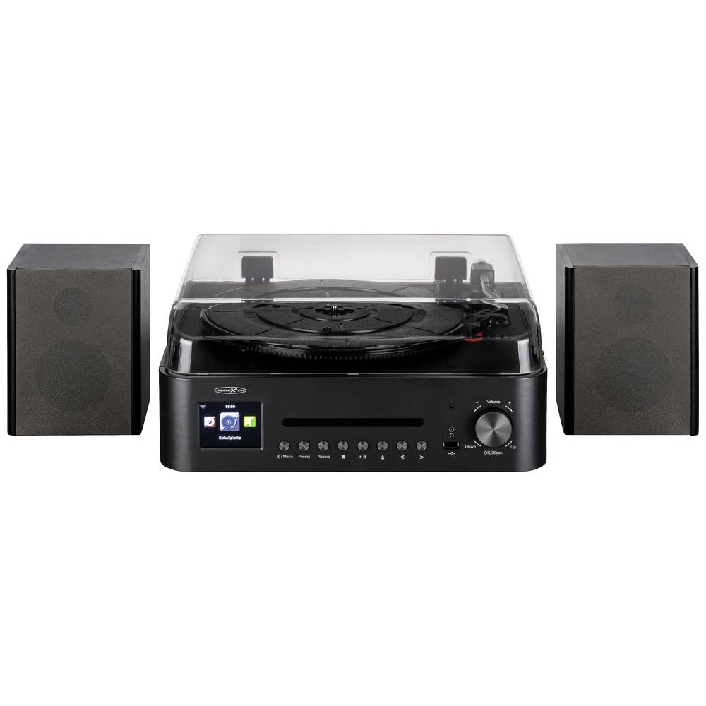 Reflexion HIF2080 Stereoset AUX, Bluetooth, CD, DAB+, DLNA, Internetradio, Platenspeler, Radio-opnam
