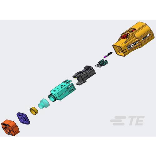 TE Connectivity Stiftgehäuse-Kabel YHVA630-2PHM-6MM-A 1 St. Package