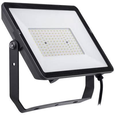 Ein rechteckiger LED-Strahler mit einem verstellbaren Metallbügel. Das Gehäuse ist schwarz, die Vorderseite mit vielen LED-Lampen.