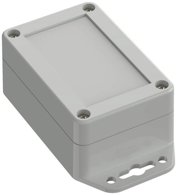TRU COMPONENTS TC-10860420 Flansch-Gehäuse 90 x 60 x 39.90 Polycarbonat Lichtgrau 1 St.