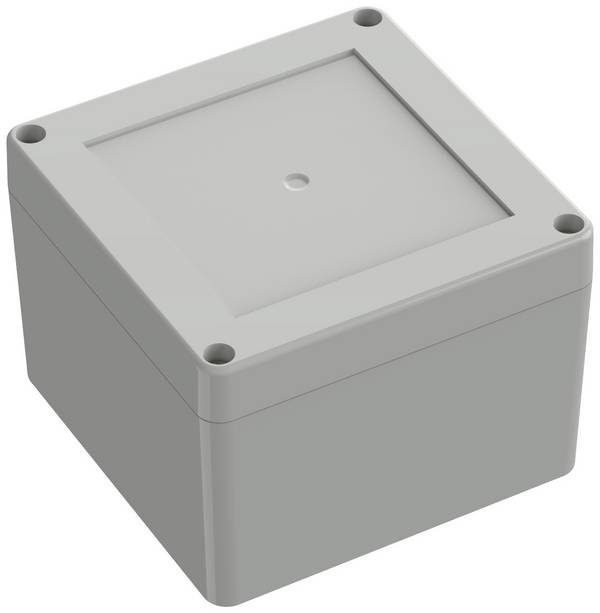 TRU COMPONENTS TC-10860536 Universal-Gehäuse 104.80 x 104.80 x 74.70 Polycarbonat Lichtgrau 1 St.