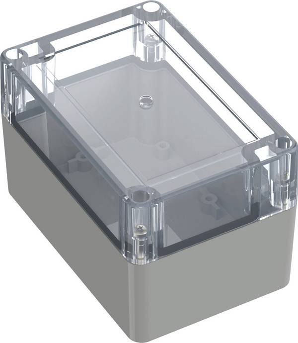 TRU COMPONENTS TC-10860656 Universal-Gehäuse 120 x 80 x 75.20 ABS-PC Lichtgrau 1 St.