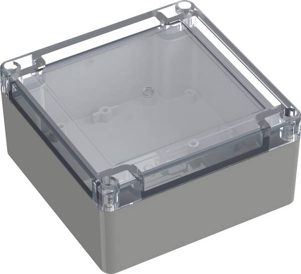 TRU COMPONENTS TC-10860680 Universal-Gehäuse 119.80 x 119.80 x 60.10 ABS-PC Lichtgrau 1 St.